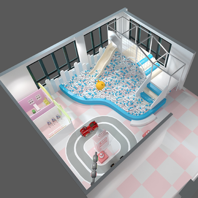Customized Colors BettaPlay Kids Indoor Macaron Soft Playground Small Area Play Center for Girls