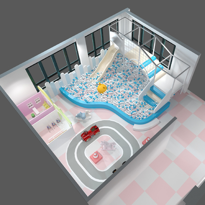 Customized Colors BettaPlay Kids Indoor Macaron Soft Playground Small Area Play Center for Girls