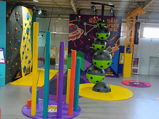 Customized Size Indoor Playground Equipment Sports Games Slide Trampoline Rock Climbing and Jumping Bed for Amusement Park