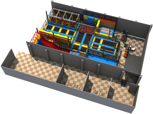 Bettaplay Free Jumping Zone Trampoline Park The Ultimate Bouncing Bed for 5-10 Passengers' Adventures at Amusement Park