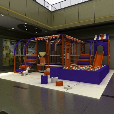 25-50 Kids Large Play Area Soft Indoor Playground with Jumping Area and Trampoline Park Equipment by Betta Play